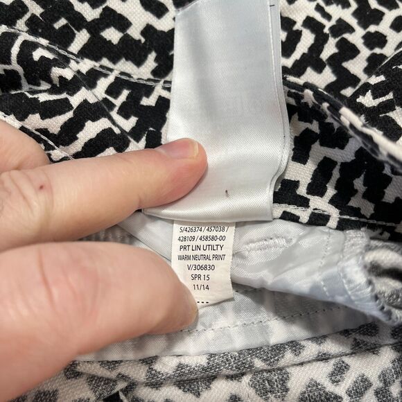 Banana Republic Shorts Womens 4 Print Cotton Chino Utility 4" Inseam Mid Rise - Picture 5 of 10